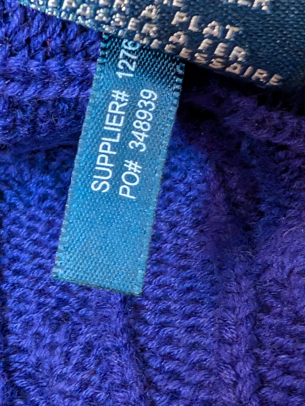 Vintage Ralph Lauren Sport Purple Cable Knit Cotton Sweater Pink Pony jumper XL - Picture 5 of 7